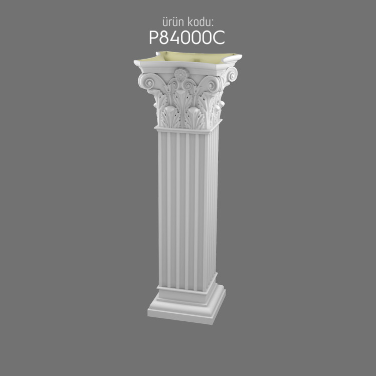 P84000C pilaster-short-roman-column POLURE 2026 FİYAT LİSTESİ