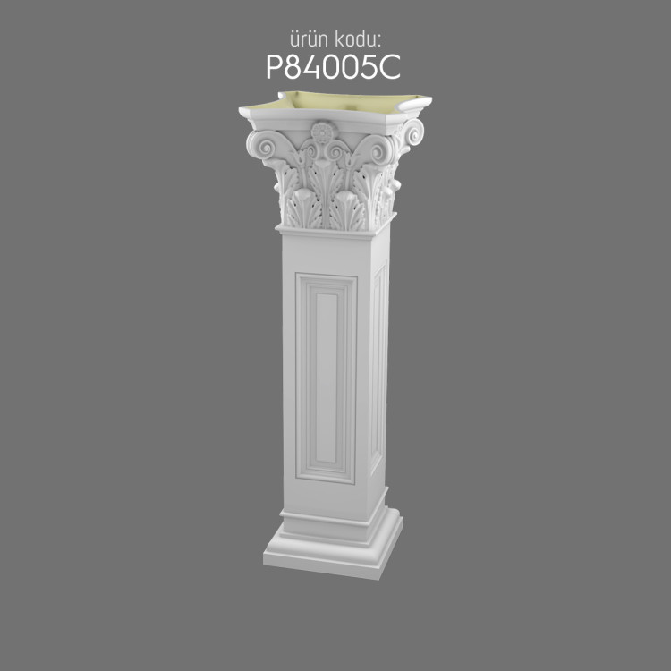 P84005C pilaster-short-roman-column POLURE 2026 FİYAT LİSTESİ