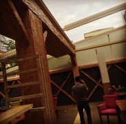 Rustic Workplace Decor with Polyurethane Wood and Iron Details Rustic Workplace Design with Polyurethane Wood and IronThe rustic workplace style uses polyurethane surfaces molded with natural wood grai