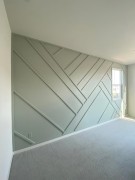 Modern Classic Living Room with Geometric Polyurethane Wall Moldings Modern Classic Interiors with Polyurethane Wall MoldingsThe use of polyurethane wall moldings is an increasingly popular 