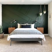 Modern Classic Bedroom with Polyurethane Moldings and Geometric Wall Design Modern Classic Bedroom with Polyurethane Moldings
This bedroom demonstrates how the use of polyurethane moldings can tran