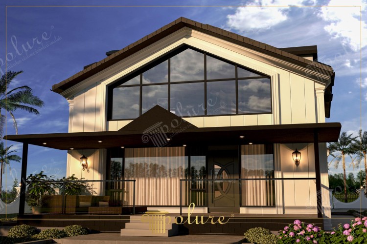 Poliüretan Modern ve Klasik Çizgilerle Villa Dekorasyon Modelleri <h2>Modern ve Klasik Tarzı Buluşturan Villa Tasarımları</h2>
<p>Geniş pencereler ve simetrik cephe detaylarıyla dikkat çeken bu villalar, modernizmin yalın çizgilerini klasik detaylarla buluşturmaktadır. Poliüretan malzeme kullanımı, dekorasyonda dayanıklılık ve estetik denge sağlar.</p>
<p>Dış mekanlarda kullanılan aydınlatma elemanları, estetik olduğu kadar fonksiyonel özellikleriyle de öne çıkar. Veranda alanları, ferah oturma gruplarıyla bütünleşerek aileler ve misafirler için davetkâr bir atmosfer sunar.</p>
<h2>Poliüretan Malzemenin Avantajları</h2>
<p>Kolay işlenebilir yapısı sayesinde poliüretan, cephe kaplamalarında ince işçilik ve zarafet sağlar. Hafifliği, montaj kolaylığı ve uzun ömürlü oluşuyla özellikle villa dış cephelerinde tercih edilmektedir.</p>
<ul>
<li>Doğal ışığı vurgulayan geniş cam cepheler</li>
<li>Dayanıklı ve hafif poliüretan dekoratif detaylar</li>
<li>Klasik mimarinin güçlü çizgilerini modern tasarımla birleştirme</li>
</ul>
<p>Kısa bir tarihsel not olarak; klasik mimaride kullanılan sütun ve payanda gibi elemanlar Antik Yunan’dan günümüze kadar farklı formlarda süreklilik göstermiştir. Bugün poliüretan sayesinde bu formlar, özgün dokusunu koruyarak modern yapılara kolayca entegre edilmektedir.</p>