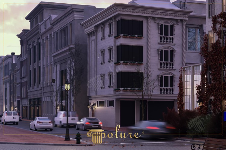 Poliüretan ile Klasik Mustakil Dış Cephe Tasarımları <h2>Klasik Cephelerde Poliüretan Estetiği</h2>
<p>Poliüretan detaylar, dış cephelerde hem görselliği hem de fonksiyonu güçlendiren önemli unsurlardır. Hafif yapıları ve uzun ömürlü dayanıklılıkları sayesinde mustakil projelerde tercih edilen bu malzemeler, klasik çizgilerle birleştiğinde zarif bir bütünlük yaratır. Özellikle balkon korkulukları, sütun başlıkları ve dekoratif çıtalar bina kimliğini öne çıkarır.</p>
<p>Klasik mimarinin Avrupa’daki örneklerinde görülen korint ve ion sütun düzenleri, poliüretan ile çağdaş yapılarda yeniden hayat bulur. Bu malzemelerin tasarıma sunduğu esneklik, farklı ölçeklerdeki yapılara uyum sağlamalarını kolaylaştırır.</p>
<h2>Dayanıklılık ve Uygulama Kolaylığı</h2>
<p>Poliüretan ürünler dış etkenlere karşı dirençli olmalarıyla bilinir. Yağmur, nem ve sıcaklık farklarından minimum düzeyde etkilenirler. Aynı zamanda hafif oldukları için montaj süreci hızlanır ve işçilik maliyetlerini düşürür.</p>
<ul>
<li>Estetik ve zarif görünümlü detaylar</li>
<li>Uzun ömürlü kullanım</li>
<li>Kolay montaj ve bakım avantajları</li>
</ul>
<p>Kısacası, poliüretan kullanılarak yapılan mustakil dış cephe projeleri, klasik estetiği modern yapılarla harmanlayan güçlü bir dekorasyon çözümüdür.</p>