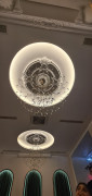 Klasik Salon dekorasyon poliüretan tavan göbek Poliüretan Tavan göbeği 15 metre çapında salon dekorasyon çalışması 