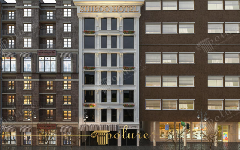 Decorazioni in poliuretano per facciate di hotel classici e moderni <h2>Estetica architettonica e materiali innovativi</h2><p>L'utilizzo del <strong>poliuretano</strong> come elemento decorativo per le facciate degli hotel unisce resistenza e leggerezza, garantendo soluzioni durature nel tempo. La facciata in bianco, con <strong>colonne</strong> verticali sottili e cornici orizzontali marcate, definisce un ritmo architettonico armonioso. Ogni piano è arricchito da motivi floreali e sottili rilievi, che donano volume e carattere.</p><p>Le fioriere integrate sotto le finestre introducono un tocco di <strong>verde</strong> e colore che spezza l'uniformità della superficie, accentuando l'accoglienza tipica delle strutture alberghiere. La simmetria geometrica delle aperture e i dettagli classici si fondono con uno stile contemporaneo, creando una facciata che si distingue nel contesto urbano.</p><h2>Geometria e dettagli ornamentali</h2><p>I motivi decorativi, dalle cornici rettilinee ai fregi floreali, si ispirano a una tradizione classica rivisitata. Questi elementi non solo valorizzano ogni finestra ma offrono anche un movimento visivo che rende la facciata meno statica. La contrapposizione con le strutture vicine in mattoni scuri o superfici uniformi conferisce identità e forte impatto estetico.</p><p>Questo approccio richiama le facciate storiche rinascimentali e barocche, dove colonne e cornici scandivano la verticalità degli edifici. Una rivisitazione moderna che unisce <strong>design</strong> e <strong>funzionalità</strong>.</p><h2>Applicazioni e vantaggi</h2><p>L'uso del poliuretano rende possibile la realizzazione di forme complesse e dettagli intricati senza appesantire la struttura. È resistente agli agenti atmosferici, facile da installare e permette libertà creativa per progettisti e architetti. In questo caso, l'effetto finale è un <strong>hotel</strong> che comunica lusso, eleganza e modernità.</p>

<p>Le decorazioni in <strong>poliuretano</strong> per facciate di hotel uniscono leggerezza e resistenza. Questo materiale permette soluzioni estetiche raffinate e durature. L’uso di <strong>colonne</strong> e cornici orizzontali dona ritmo e simmetria. I motivi floreali in rilievo aggiungono un tocco classico. Le fioriere creano equilibrio tra eleganza e natura. La composizione geometrica rende l’edificio armonioso. Lo stile classico e moderno si fondono con coerenza. La facciata bianca contrasta perfettamente con edifici scuri. Questo gioco di luce e ombra valorizza la profondità architettonica. I dettagli ornamentali differenziano l’hotel nel contesto urbano. La presenza del <strong>design</strong> aggiunge valore visivo e funzionale. La tradizione architettonica viene reinterpretata in chiave contemporanea. Le superfici lisce risaltano rispetto ai mattoni vicini. Gli architetti trovano libertà espressiva grazie ai materiali moderni. Il risultato finale è un <strong>hotel</strong> elegante e accogliente.</p>