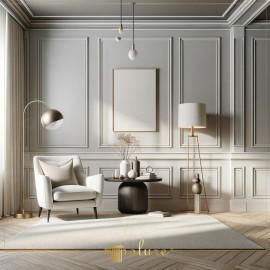 Modern Classic Living Room with Polyurethane Wall and Ceiling Molding Modern Classic Elegance with Polyurethane MoldingThe living room demonstrates how polyurethane wall and ceiling molding c