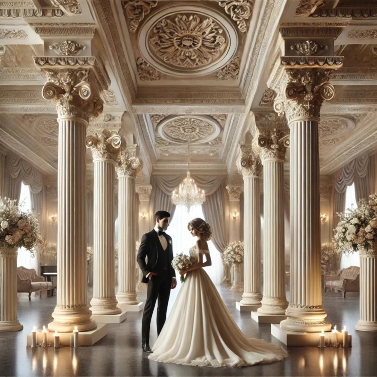 Poliüretan Sütunlar ve Korint Başlıklarla Klasik Düğün Salonu Dekorasyonu <h2>Klasik Düğün Salonlarında Poliüretan Sütunların Etkisi</h2>
<p><strong>Poliüretan</strong> sütunlar, klasik mimarinin zarafetini düğün salonlarına taşıyan en değerli dekorasyon öğeleridir. Hafif ve dayanıklı yapısıyla dikkat çeken poliüretan, işlenebilirliği sayesinde ince detaylara sahip <strong>Korint başlıkları</strong> hayata geçirmeyi mümkün kılar.</p>
<p>Geçmişte Roma ve Antik Yunan'ın görkemli salonlarını süsleyen bu düzen, günümüzde modern mekanlara nostaljik bir ihtişam katmaktadır. Özellikle yüksek tavanlı düğün salonlarında kullanılan sütunlar, mekânı daha geniş ve etkileyici gösterir.</p>
<h2>Işığın Gücü ve Romantik Etki</h2>
<p>Klasik stili destekleyen avizeler ve duvar aplikleri, sütunların gölgesinde büyüleyici bir ışık oyunu yaratır. Mum ışıkları zeminde sıcak bir ambiyans oluştururken, açılı yerleştirilen sütunlar mekâna derinlik katar.</p>
<h2>Çiçek Düzenlemeleri ve Renk Uyumu</h2>
<p>Beyaz ve krem tonlarda yerleştirilen çiçek grupları, salonun zarif görünümünü tamamlar. Perdeler ve kumaş detaylarıyla uyumlu renk paleti, bütünsel bir görsellik sağlar.</p>
<ul>
<li><strong>Klasik mimari</strong> detaylar</li>
<li>Estetik <strong>dekorasyon fikirleri</strong></li>
<li>Kalıcı ve dayanıklı poliüretan malzeme</li>
<li>Romantik aydınlatma unsurları</li>
<li>Görkemli <strong>düğün salonu</strong> tasarımları</li>
</ul>
<p>Böylece poliüretan sütunlar ve Korint başlıklar, klasik ile moderni ustalıkla birleştiren eşsiz bir düğün atmosferi yaratır.</p>

<p><strong>Poliüretan</strong> malzeme, düğün salonlarına klasik bir ihtişam kazandırmak için tercih edilen etkili bir çözümdür. Hafifliği sayesinde kolayca uygulanabilir ve detaylı tasarımlara olanak tanır. <strong>Korint başlıkları</strong>, salonun merkezine estetik bir duruş katar. Yüksek tavanlarla birleşen sütunlar mekâna görkemli bir hava verir. Kristal avizelerle bütünleştiğinde ışığın yansıması büyüleyici bir etki oluşturur. Çiçek düzenlemeleri dekorasyonu romantik bir dokunuşla tamamlar. Mum ışıkları sıcak ve zarif bir atmosfer sunar. Perdeler ve kumaşlarla desteklenen uyumlu bir renk paleti göze hoş gelir. <strong>Klasik mimari</strong> esintileri, modern dekorasyon anlayışıyla birleştiğinde zamansız bir şıklık oluşur. Dayanıklı yapısı sayesinde poliüretan uzun vadeli kullanım sağlar. Gösterişli detaylar sayesinde düğün kareleri özel bir fon kazanır. Tarihten gelen estetik unsurlar modern detaylarla dengelenir. Salon içinde görsel bütünlük sağlanarak misafirler için unutulmaz bir ortam yaratılır. <strong>Düğün salonu</strong> tasarımlarında bu yaklaşım lüksü ve zarafeti aynı potada eritir. Sonuç, hem estetik hem de işlevsel bir dekorasyon anlayışıdır.</p>